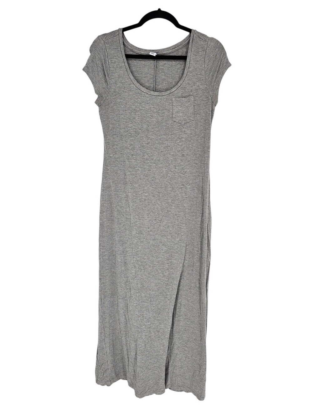 Old Navy Gray Heathered Scoop-Neck Short Sleeve T-Shirt Dress Size M